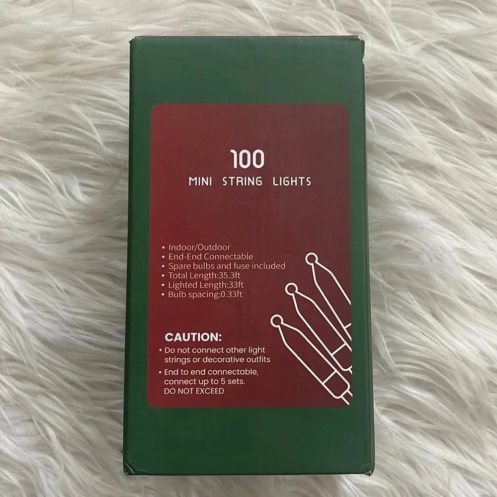 NIB! Pink and orange mini string lights